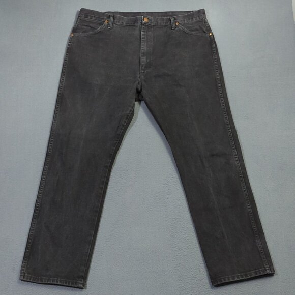 Wrangler Jeans Men's 40x32 Fits 40x30 Black 13MWZ Cowboy Cut Denim Western - Picture 2 of 11